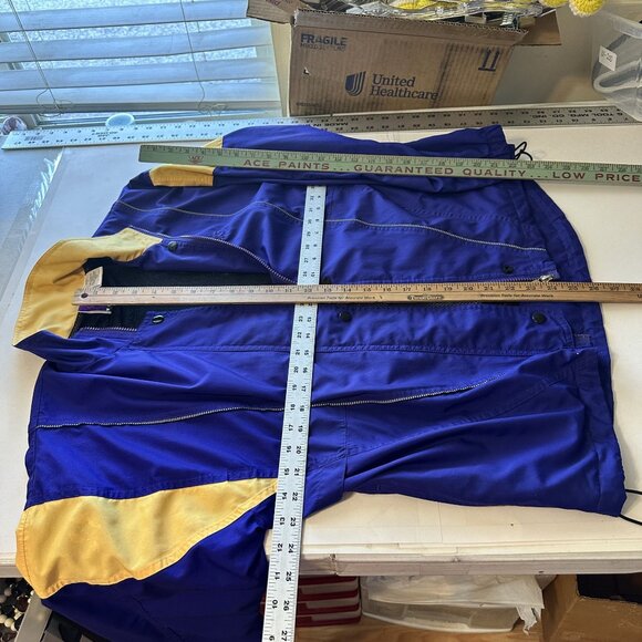 Vtg Asics Womens Tracksuit Purple Nylon Poly Medium Zip Up Pants 80s Fashion - Picture 3 of 16